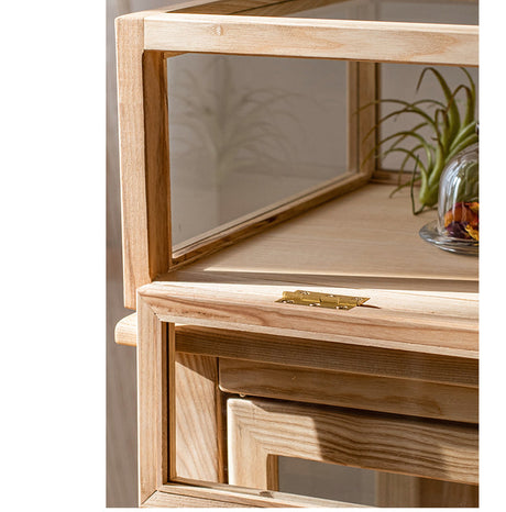 JUHAN Kael Durable Wooden Glass Display Cabinet from JUHAN