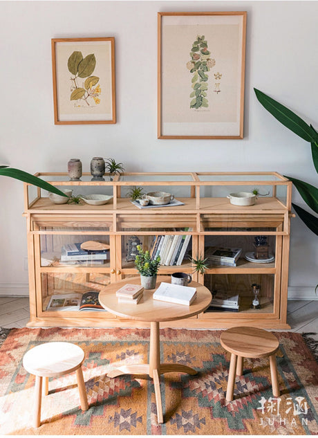 JUHAN Kael Durable Wooden Glass Display Cabinet from JUHAN