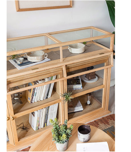 JUHAN Kael Durable Wooden Glass Display Cabinet from JUHAN