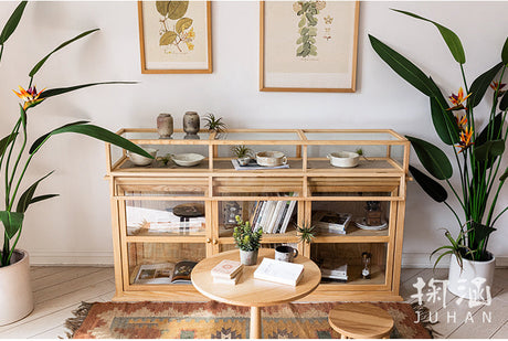 JUHAN Kael Durable Wooden Glass Display Cabinet from JUHAN