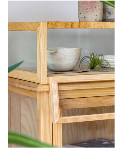 JUHAN Kael Durable Wooden Glass Display Cabinet from JUHAN