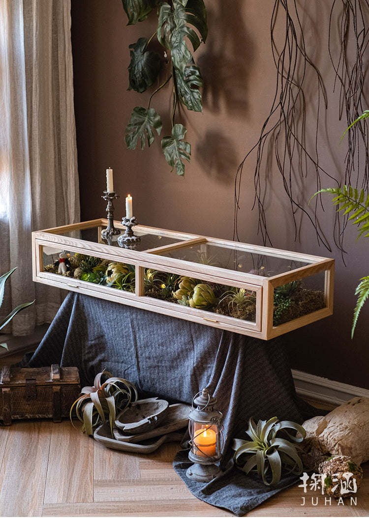 JUHAN Kael Durable Wooden Glass Display Cabinet from JUHAN