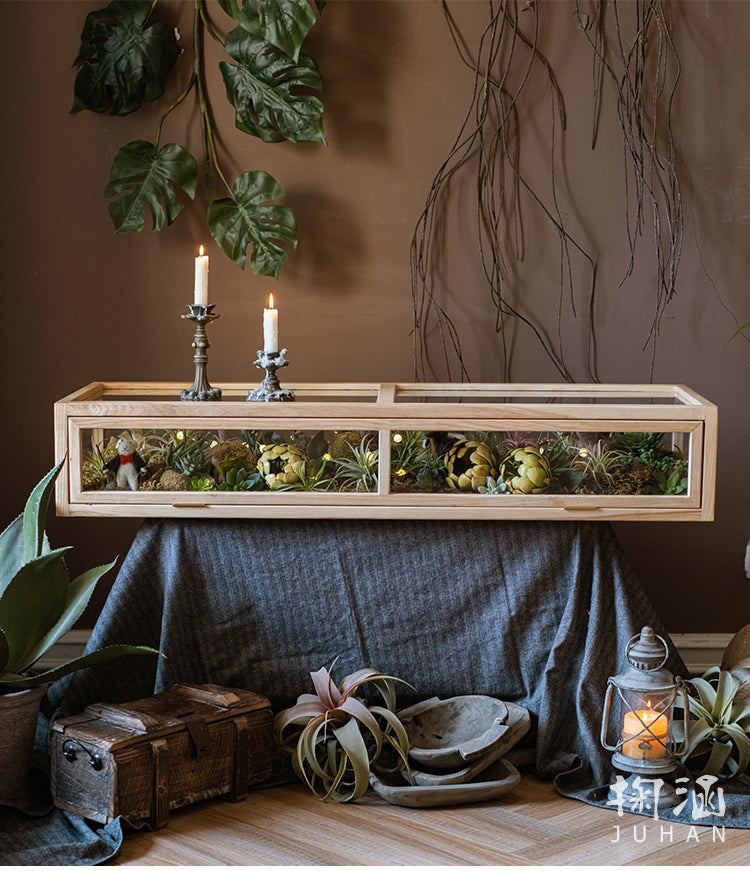 JUHAN Kael Durable Wooden Glass Display Cabinet from JUHAN