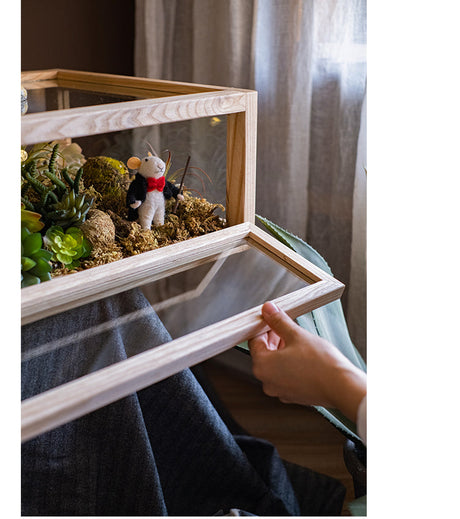 JUHAN Kael Durable Wooden Glass Display Cabinet from JUHAN