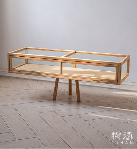 JUHAN Kael Durable Wooden Glass Display Cabinet from JUHAN