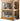 JUHAN Kaelani Rustic Solid Wood TV Cabinet with Glass Doors from JUHAN