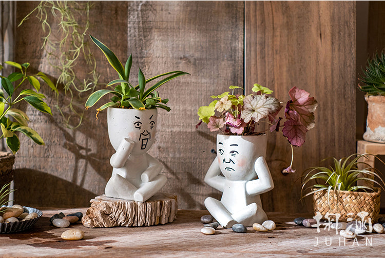 JUHAN Kaori Elegant Floral Planter Pot from JUHAN