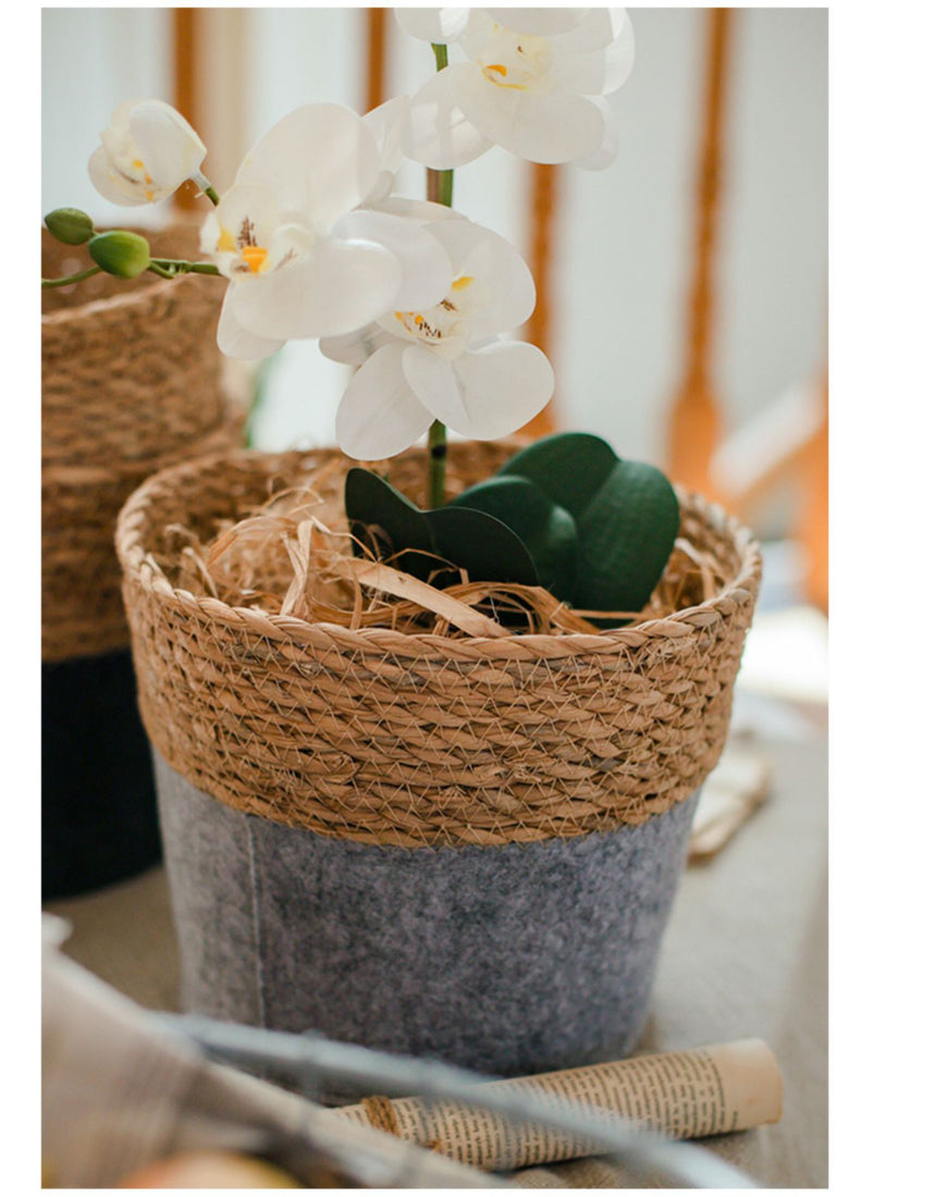 JUHAN Kaori Elegant Floral Storage Round Basket from JUHAN