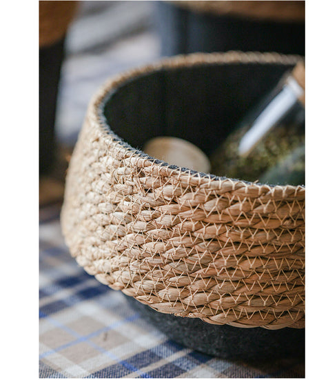 JUHAN Kaori Elegant Floral Storage Round Basket from JUHAN