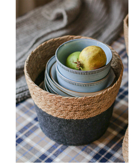 JUHAN Kaori Elegant Floral Storage Round Basket from JUHAN