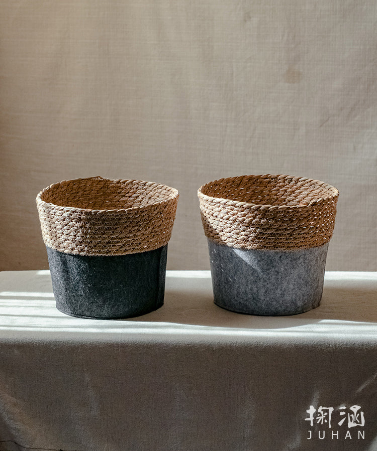 JUHAN Kaori Elegant Floral Storage Round Basket from JUHAN