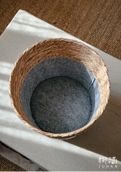 JUHAN Kaori Elegant Floral Storage Round Basket from JUHAN