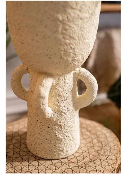 JUHAN Kaori Vintage Floral Tall Foot Pottery Planter from JUHAN