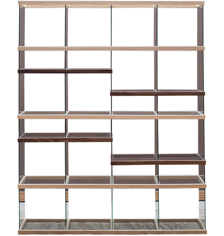 JUHAN Kazuki Elegant Solid Wood Glass Cabinet Display Teaset Shelf from JUHAN
