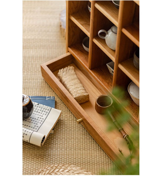 JUHAN Kiyomizu Elegant Wooden Tea Set Storage from JUHAN