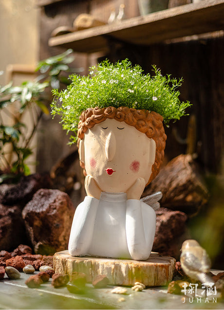 JUHAN Kiyoshi Elegant Succulent Flowerpot Art Ornament from JUHAN