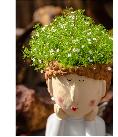 JUHAN Kiyoshi Elegant Succulent Flowerpot Art Ornament from JUHAN