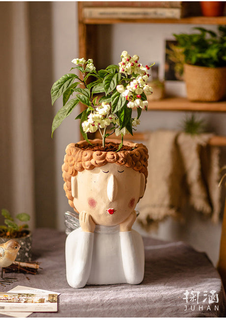 JUHAN Kiyoshi Elegant Succulent Flowerpot Art Ornament from JUHAN