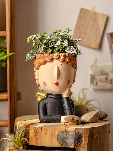 JUHAN Kiyoshi Elegant Succulent Flowerpot Art Ornament from JUHAN