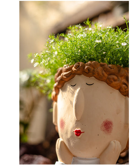 JUHAN Kiyoshi Elegant Succulent Flowerpot Art Ornament from JUHAN