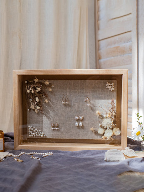 JUHAN Kyoko Three-Dimensional Natural Wood Decorative Storage Frame from JUHAN