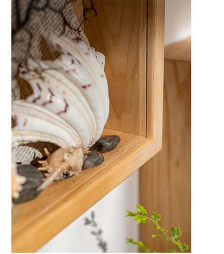JUHAN Kyoko Three-Dimensional Natural Wood Decorative Storage Frame from JUHAN
