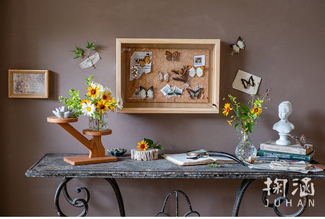 JUHAN Kyoko Three-Dimensional Natural Wood Decorative Storage Frame from JUHAN