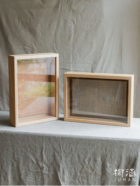 JUHAN Kyoko Three-Dimensional Natural Wood Decorative Storage Frame from JUHAN
