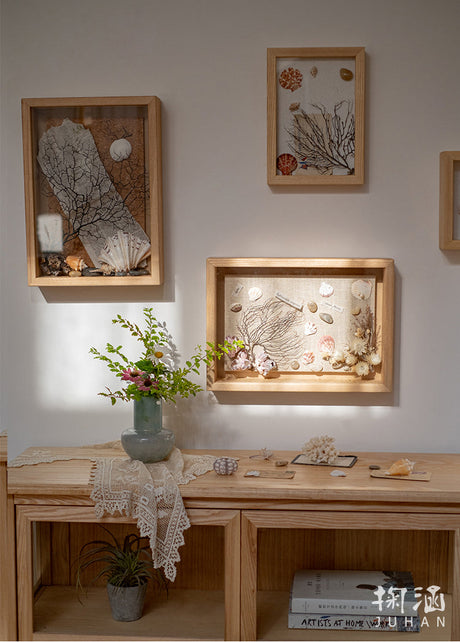 JUHAN Kyoko Three-Dimensional Natural Wood Decorative Storage Frame from JUHAN