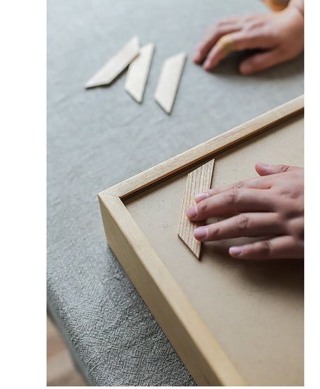 JUHAN Kyoko Three-Dimensional Natural Wood Decorative Storage Frame from JUHAN