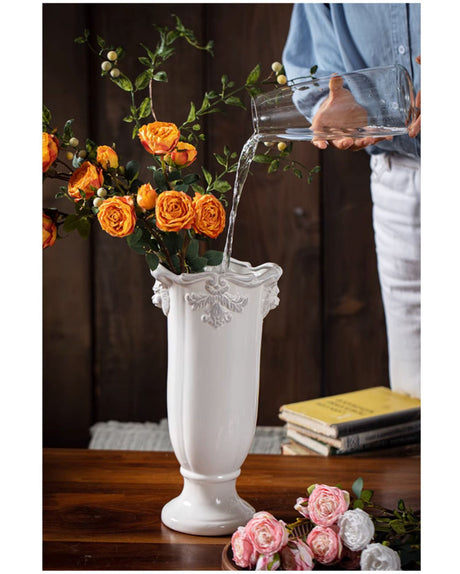 JUHAN Lysandra Vintage Floral Elegant Flowerpot Decorations from JUHAN