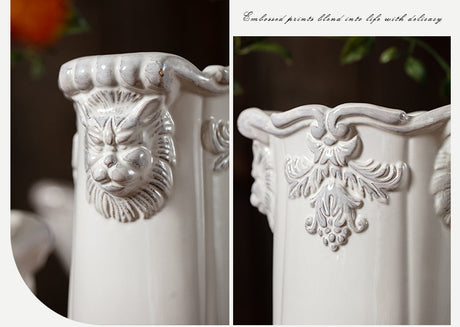 JUHAN Lysandra Vintage Floral Elegant Flowerpot Decorations from JUHAN