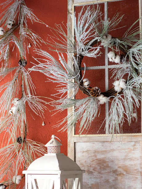 JUHAN Mariposa Lush Decorative Cloth Pine Needle Christmas Props from JUHAN