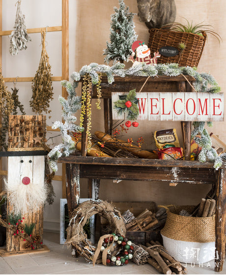 JUHAN Mariposa Lush Decorative Cloth Pine Needle Christmas Props from JUHAN