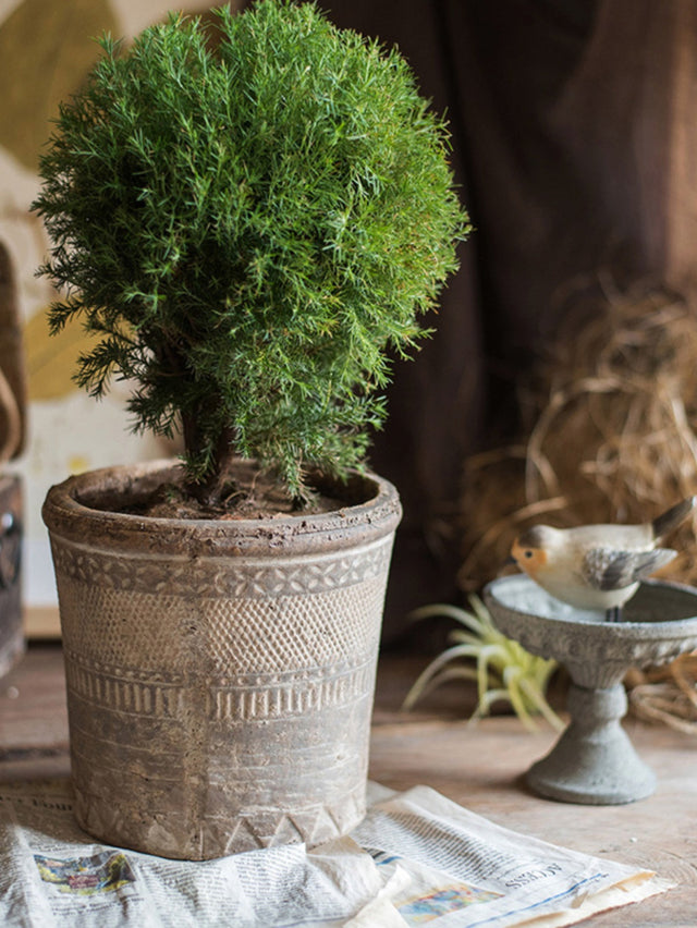 JUHAN Mariposa Vintage Unglazed Flower Pot from JUHAN