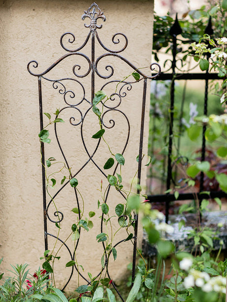 JUHAN Marisol Vintage Iron Floral Shelf from JUHAN