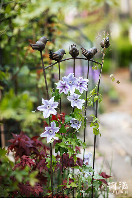 JUHAN Marisol Vintage Iron Floral Shelf from JUHAN