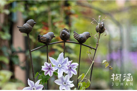 JUHAN Marisol Vintage Iron Floral Shelf from JUHAN
