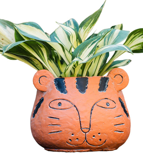 JUHAN Mireille Artistic Floral Clay Flowerpot Decor from JUHAN