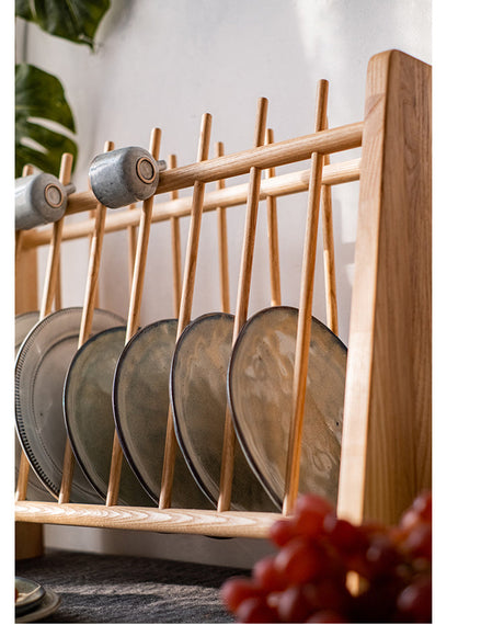 JUHAN Mistral Rustic Natural Wood Drying Rack Storage System Stand from JUHAN
