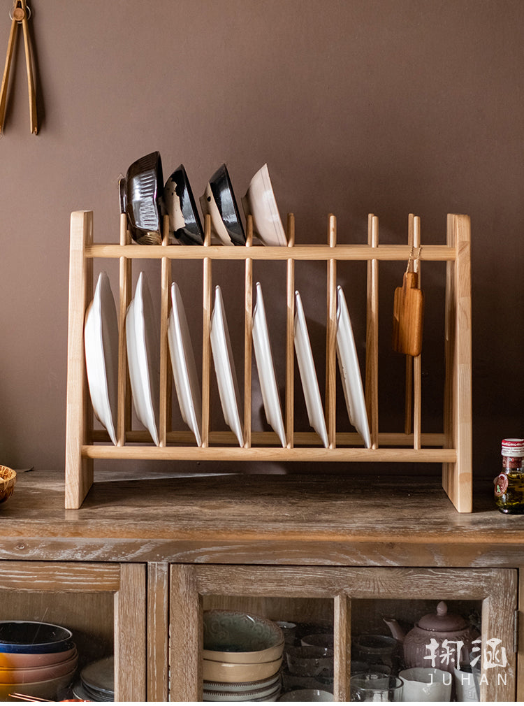 JUHAN Mistral Rustic Natural Wood Drying Rack Storage System Stand from JUHAN