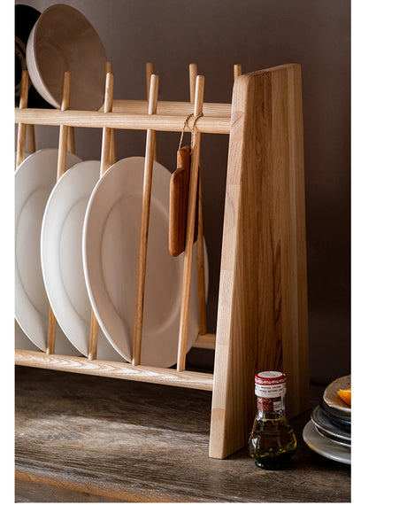 JUHAN Mistral Rustic Natural Wood Drying Rack Storage System Stand from JUHAN