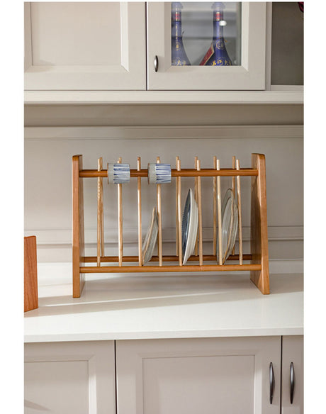 JUHAN Mistral Rustic Natural Wood Drying Rack Storage System Stand from JUHAN