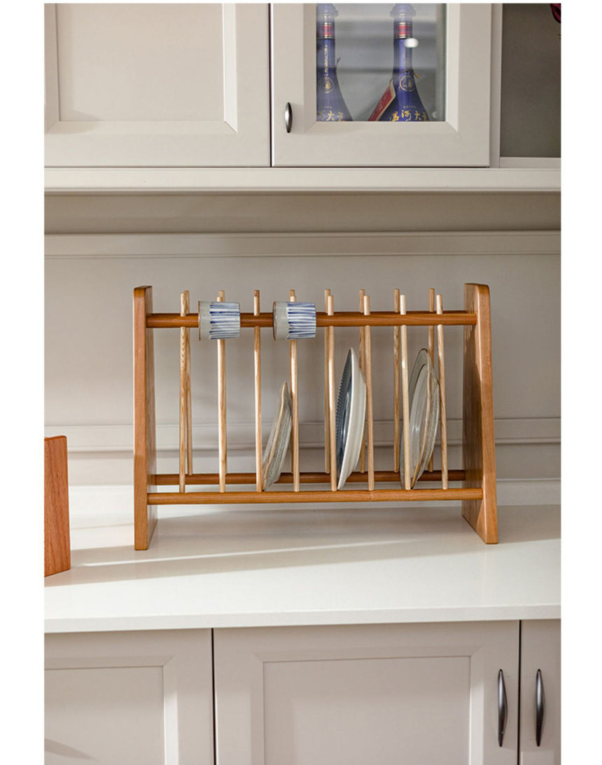 JUHAN Mistral Rustic Natural Wood Drying Rack Storage System Stand from JUHAN