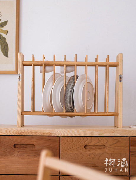 JUHAN Mistral Rustic Natural Wood Drying Rack Storage System Stand from JUHAN