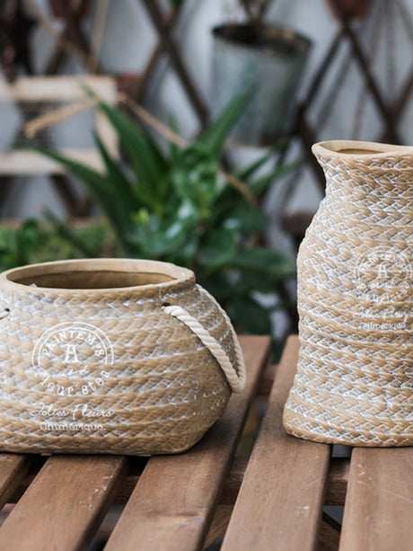 JUHAN Nizami Elegant Textured Flower Pot Cloth Bag from JUHAN