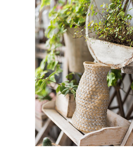 JUHAN Nizami Elegant Textured Flower Pot Cloth Bag from JUHAN