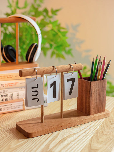 JUHAN Seraphina Elegant Wooden Calendar Desk Holder Luxury Decor from JUHAN
