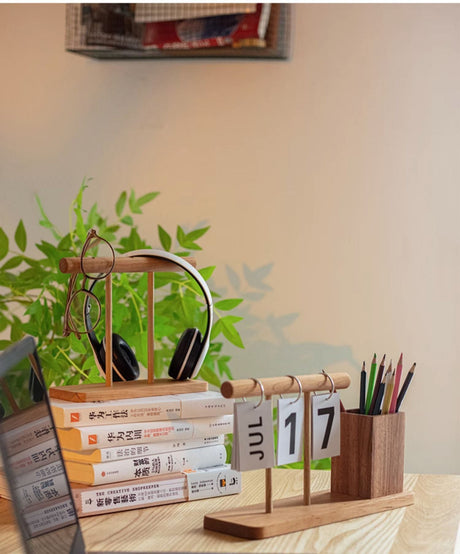 JUHAN Seraphina Elegant Wooden Calendar Desk Holder Luxury Decor from JUHAN