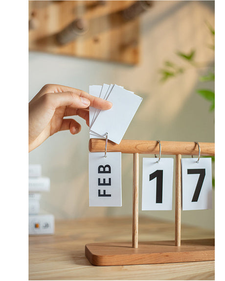 JUHAN Seraphina Elegant Wooden Calendar Desk Holder Luxury Decor from JUHAN